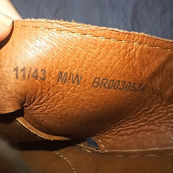 BORN LEATHER EXTRA CUSHION INSOLE SLIP ON WEDGE SANDALS - Picture 4 of 12